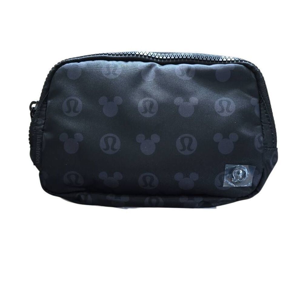 Lululemon x Disney Black Logo Mickey Mouse Everywhere Belt Bag